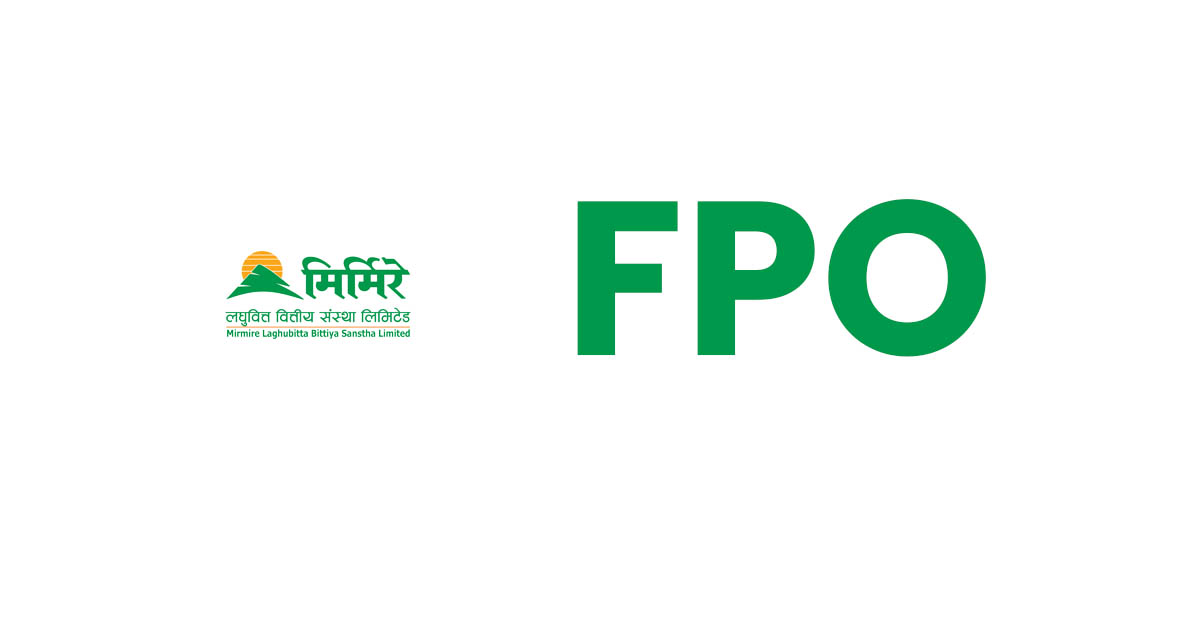 Upcoming FPO In Nepal: Mirmire Laghubitta To Issue 51,316 FPO Shares