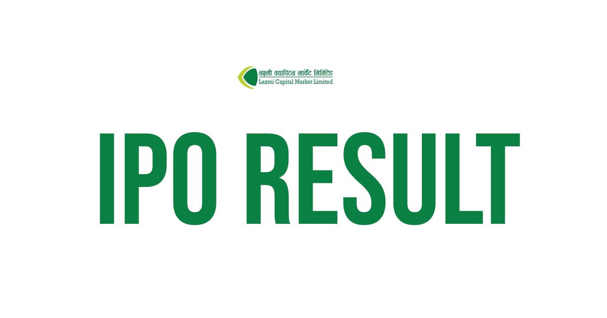 Laxmi Capital IPO Result