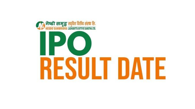 NESDO Laghubitta IPO Result Published, NESDO IPO Allotment