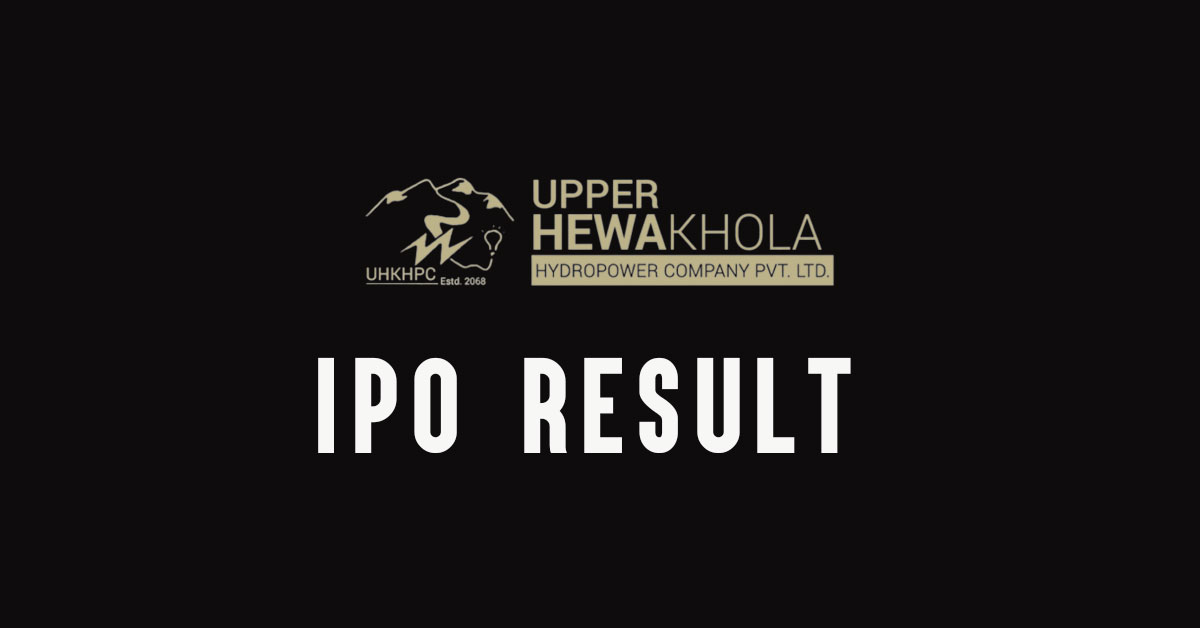 Upper Hewakhola Hydropower IPO Result