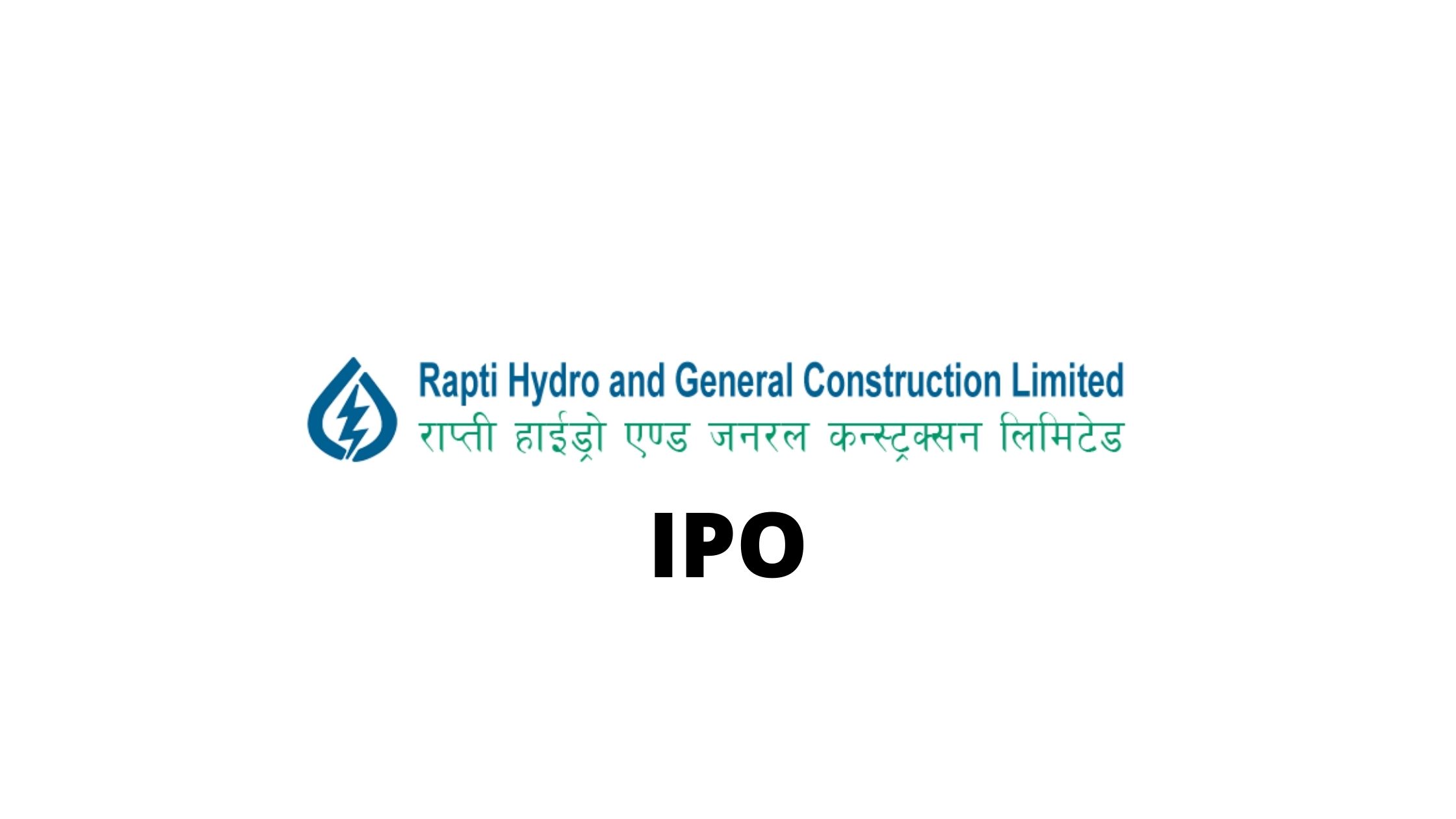 Rapti Hydro and General Construction Issuing IPO To General Public