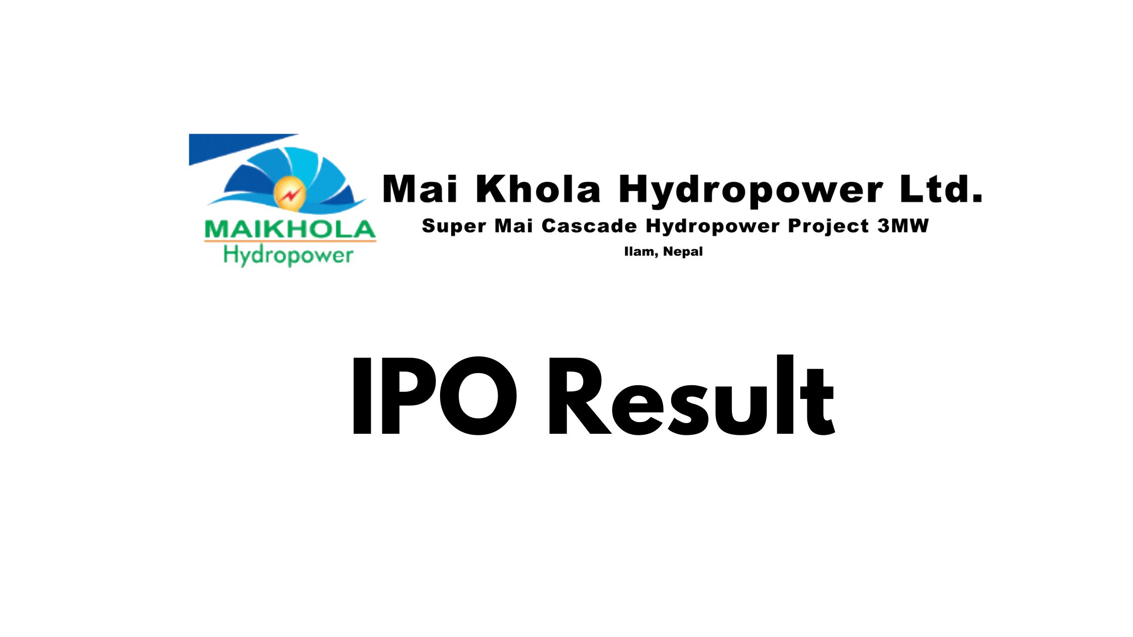 Mai Khola Hydropower IPO Result Published