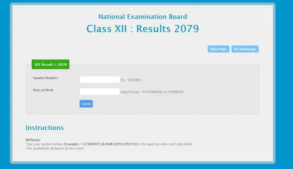 Class XII : Results 2081